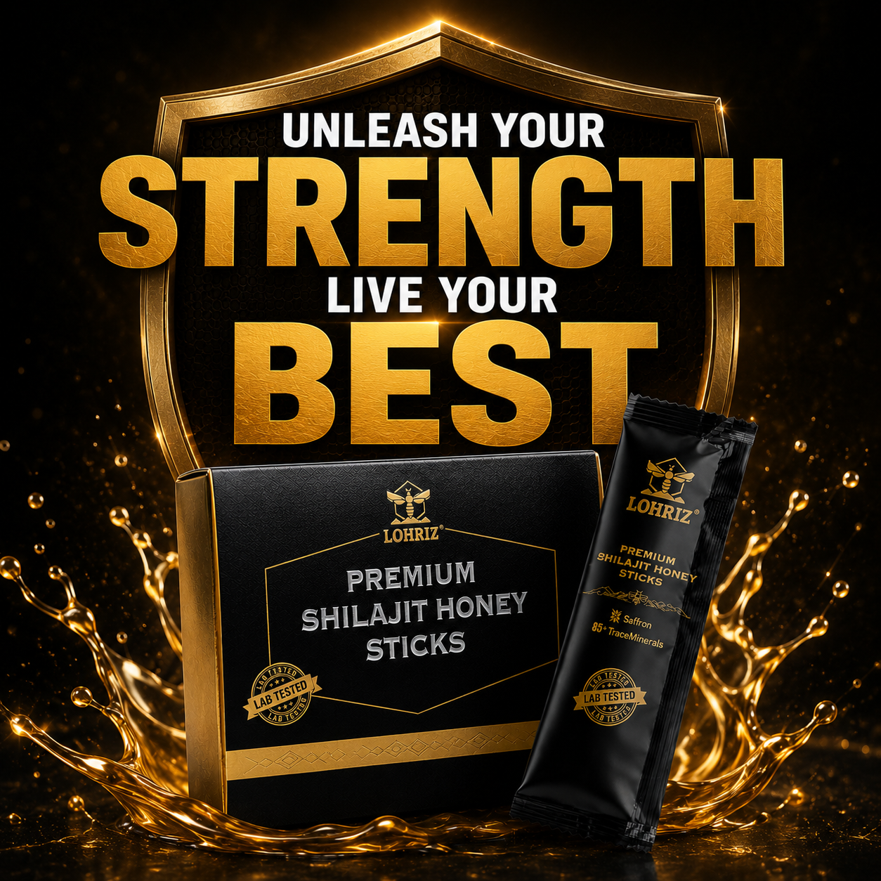 LORIZ Premium Shilajit Honey (20g Stick) - Image 2