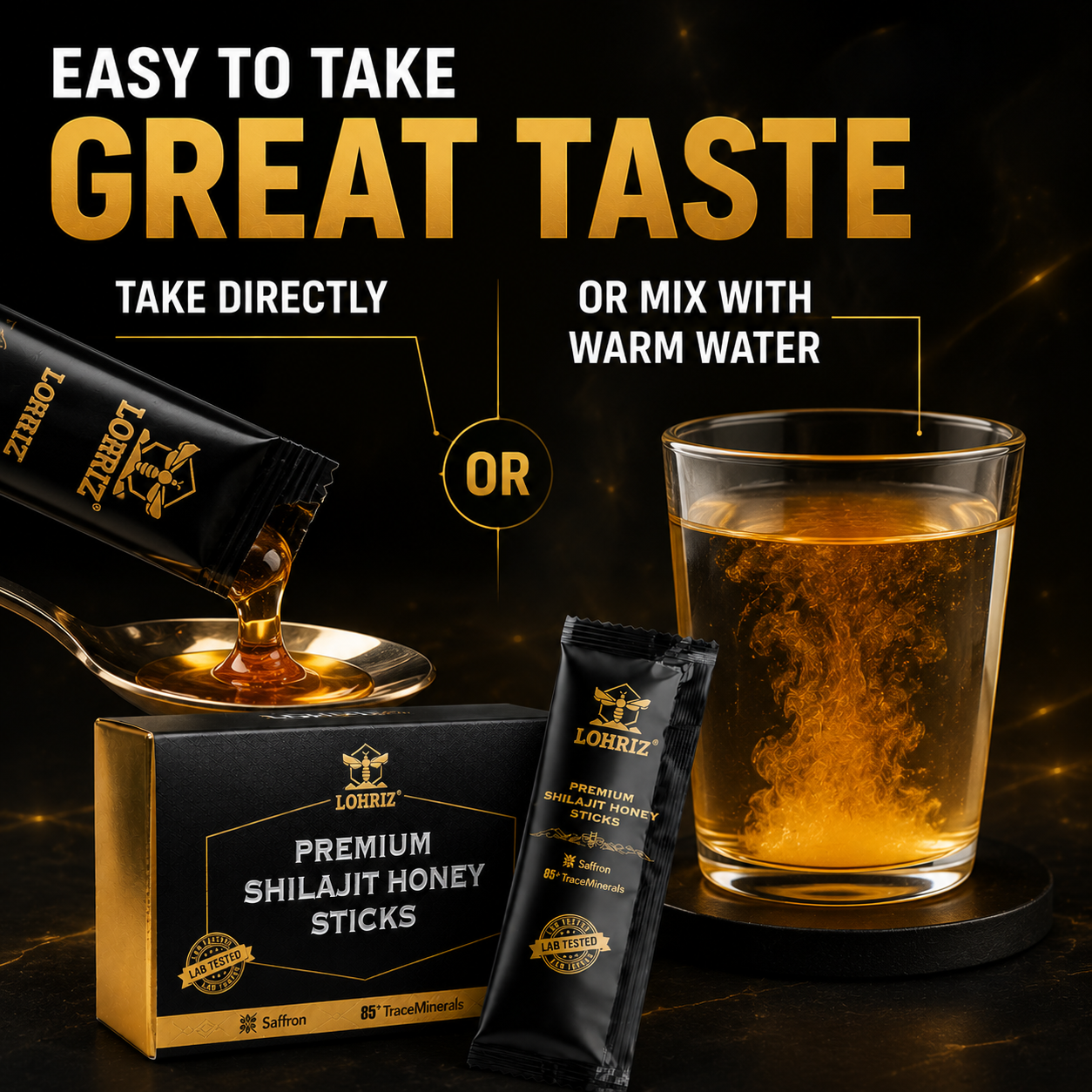 LORIZ Premium Shilajit Honey (20g Stick) - Image 4