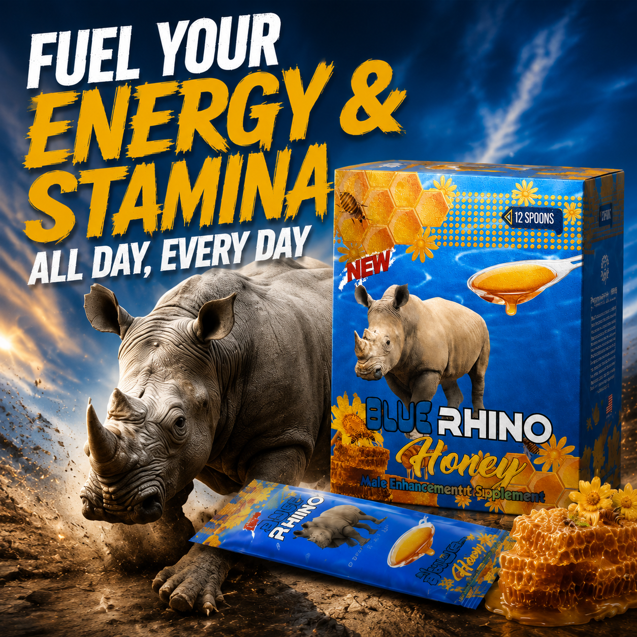 Blue Rhino Honey (12g Spoon) - Image 4