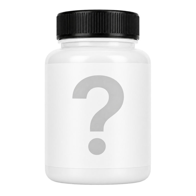 Typical energy supplement bottle