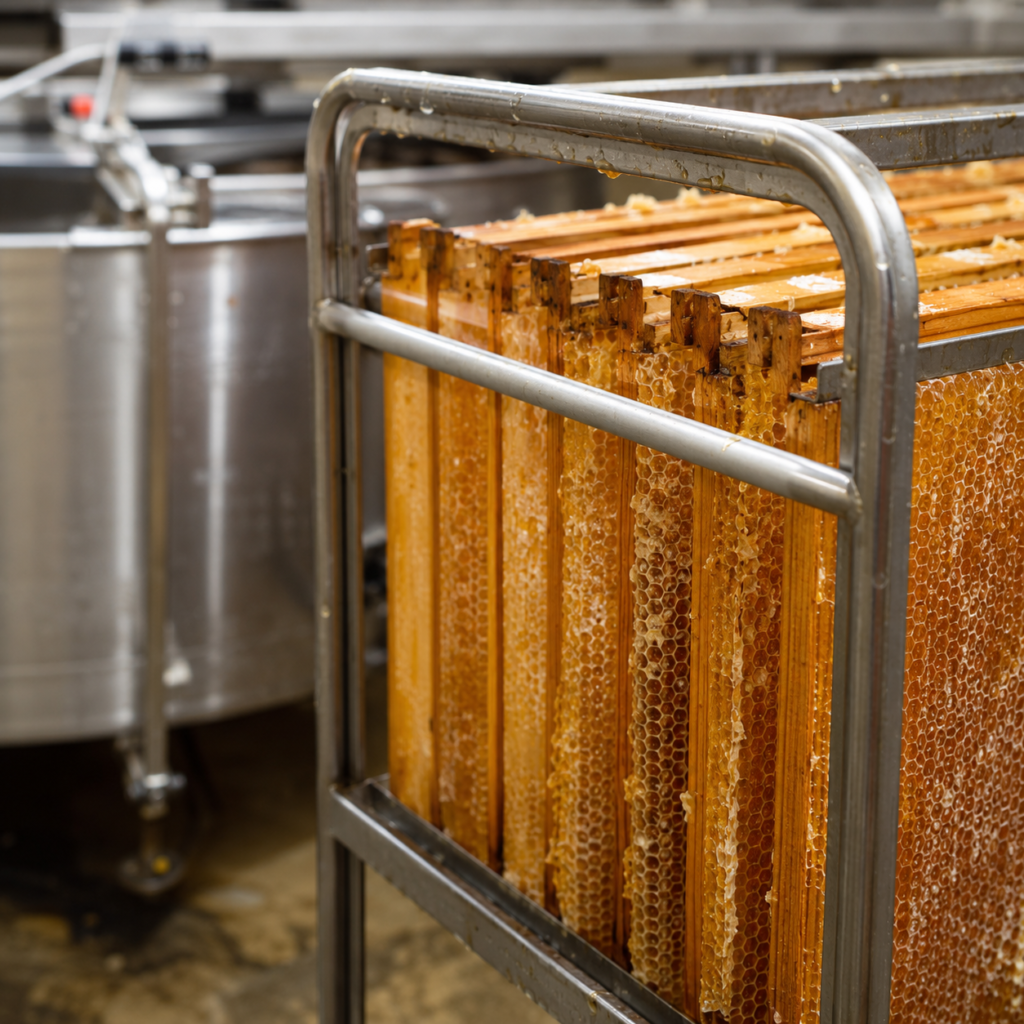 Royal Honey production and packaging detail 3